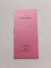 Ugo Capocchini l'indiano galleria d'arte moderna 1963 brossura invito