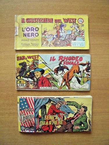 Lotto tre rare strisce anni - tre,