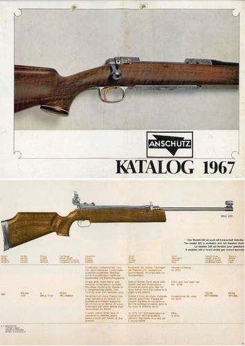 Catalogo fucili anschutz 1967 - fucili,
