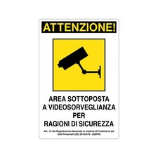 CARTELLO PVC "AREA SOTTOPOSTA