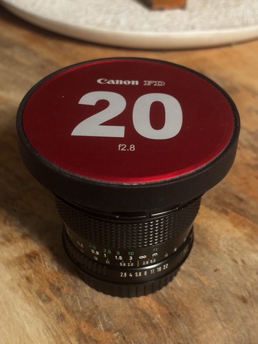 Canon 20mm 8 - 20mm, cinemodded