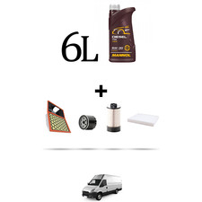 HOFFCAR Kit tagliando 4 FILTRI