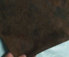 Vera pelle di capra cerata 55*40 cm 0.5mm marrone pellami pellame