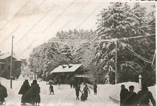 ABETONE Cutigliano m. 1400 La Piazza innevata Pistoia Cartolina animata