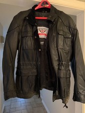 Giacca di pelle nera vintage