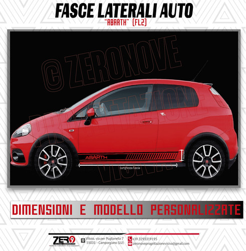 Fascia striscia laterale - 2x,