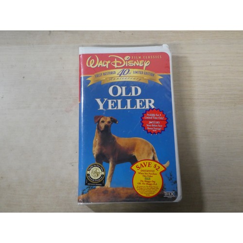 Old yeller vhs disney film - yeller,
