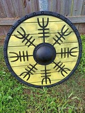 Nave nautica medievale Drakkar scudo vichingo scudo tondo cavaliere templare Medieva