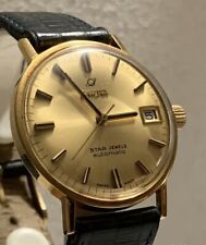 Orologio Enicar date oro 750 cinturino fibbia enicar