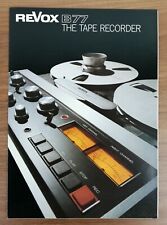 REVOX B-77 - CATALOGO -