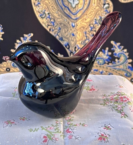 Vintage art glass - glass, deep