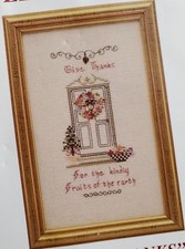 JBW Designs Sweet Nothings Giving Thanks 60 motivo punto croce con fiocco charms