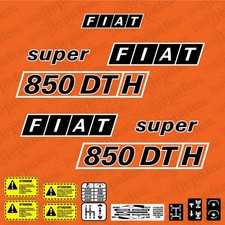 Kit Adesivi di Ricambio per Trattore Fiat 850 DTH Super Vinile Stickers