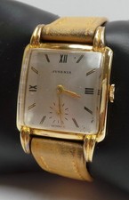 (RI4) Orologio Vintage Juvenia Svizzero Carica Manuale Abito Quadrante Argento 17 Gioielli 27mm