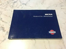NISSAN MICRA 1998 MANUALE LIBRETTO USO MANUTENZIONE ISTRUZIONI ITALIANO ORIGINAL
