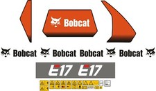 Bobcat E17 Set mini decalcomanie scavatore. 