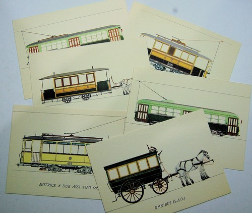 Cartoline tram milano - cartoline:, di