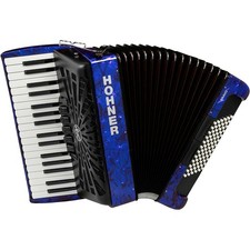 Hohner BR72 Bravo III 72 Fisarmonica cromatica a chiave per pianoforte - Blu