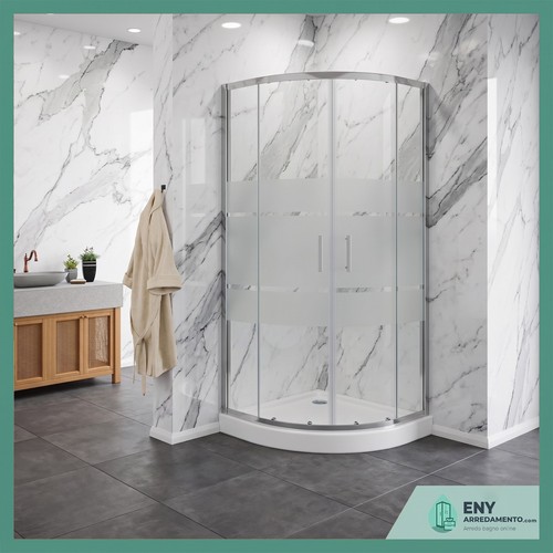 Box doccia semicircolare con