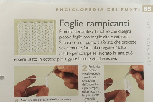 Scheda tecnica punti uncinetto - tecnica,