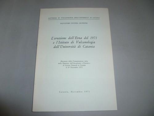 Eruzione dell etna del 1971 - dell'etna,
