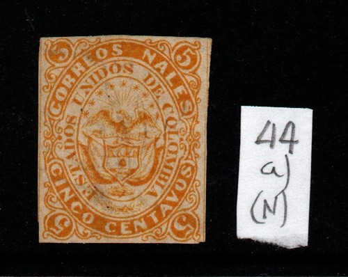 Colombia 1869 arancione - colombia, 5c
