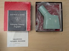 Bausch & Lomb lente di ingrandimento messa a fuoco con scatola e manuale, camera oscura
