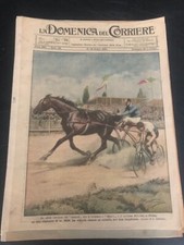 La Domenica del Corriere 23 1920 Pavia: Sfida Trottatore Marte Ciclista Bolzoni