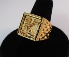 Anello Hip Hop Con Iniziale K