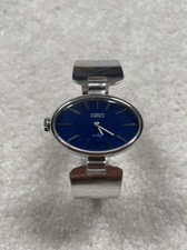 Orologio donna vintage Kurz 17 Rubis - cinturino argento e blu - orologio casual vintage
