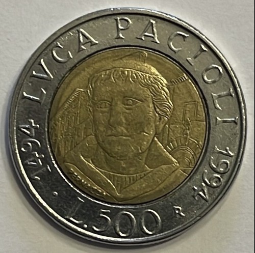 Moneta 500 lire luca - moneta,