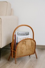 Portariviste Legno E Paglia Di