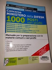 LIBRO CONCORSO MINISTERO DELLA DIFESA - 1000 posti - VARI PROFILI MANUALE SIMONE