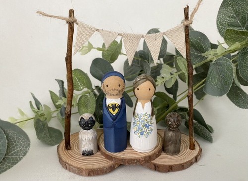 Cake topper matrimonio