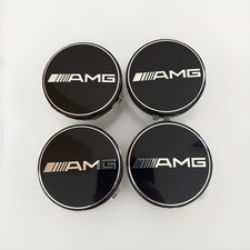 4x Mercedes AMG 75mm nero