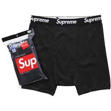 Slip Boxer Supreme x Hanes (Confezione da 4) - Nero - Taglia - Medium e Large