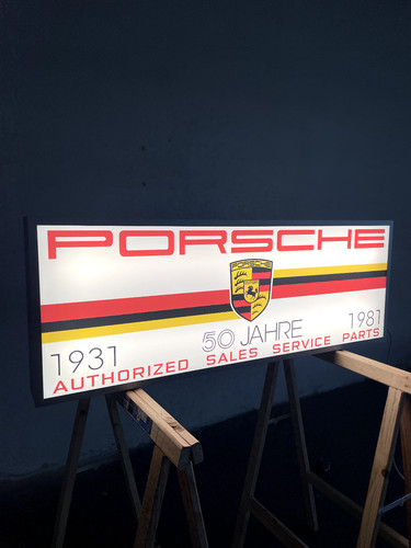 Insegna porsche jahre - porsche, 50