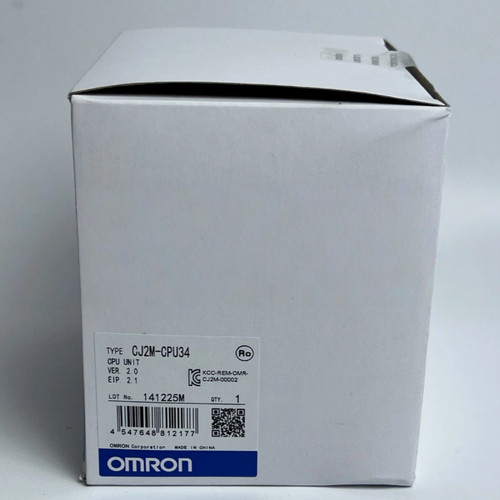 One new omron - cj2m-cpu34, plc