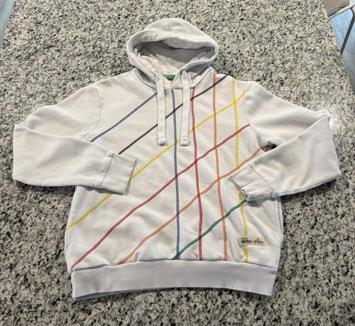 Felpa con cappuccio arcobaleno