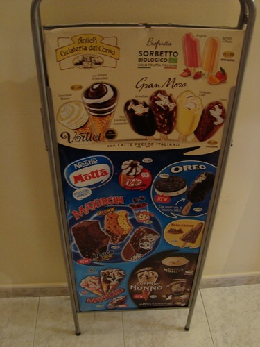 Insegna latta tabella gelati - tabella,