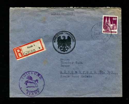 Bizone 1948 pfg - 60, scheda