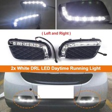 2pz Fendinebbia Auto LED Luce diurna DRL per Smart Fortwo 451 2008-2011