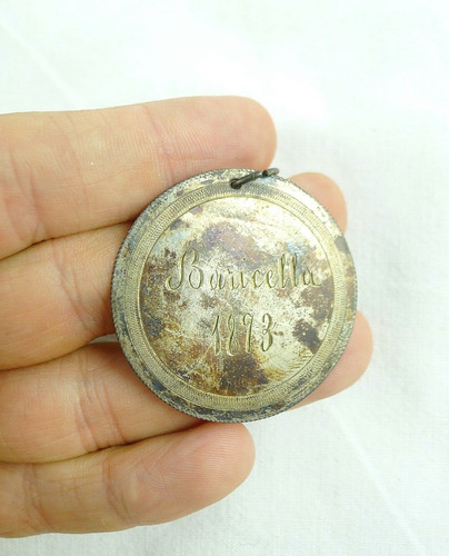 Antica medaglia argento - antica,