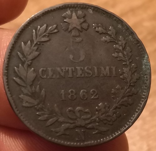 Moneta centesimi 1862 - centesimi,