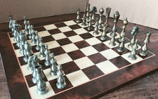 Scacchi Spettacolare Set Completo 32 Pezzi in metallo grandi dimensioni e peso