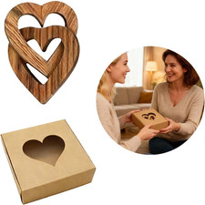 Cuori Intrecciati in Legno