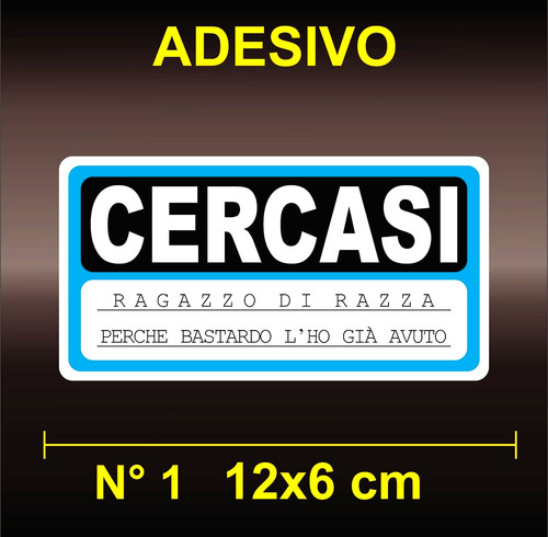 Adesivi sticker cercasi - adesivi,