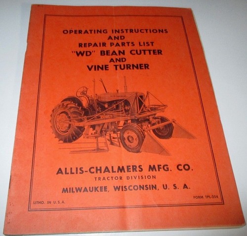 Allis chalmers bean - allis, cutter