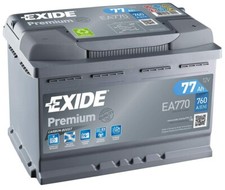 BATTERIA AUTO EXIDE EA770 12V