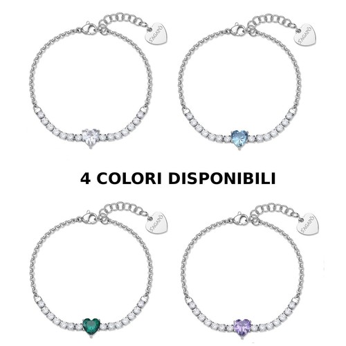 Bracciale donna acciaio - donna, tennis